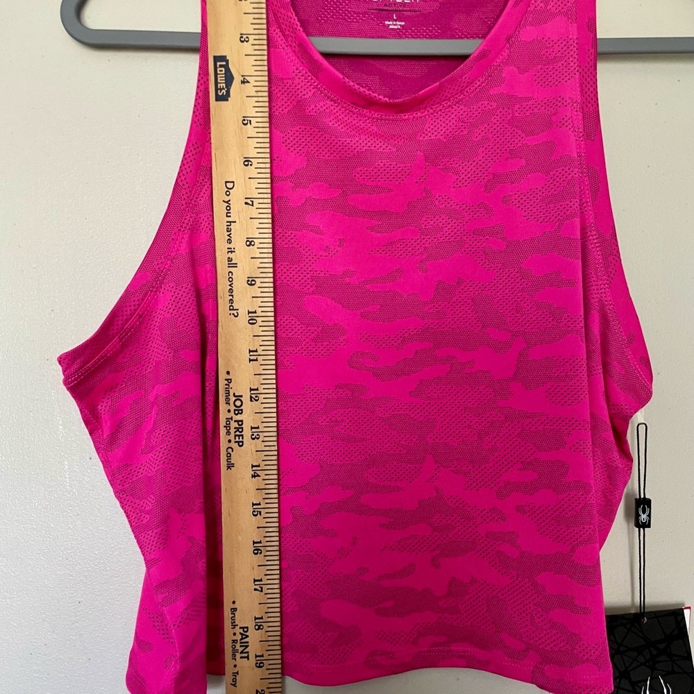 NWT Spyder Women's Pink Camo Active Large Racerback Tank Top - Picture 5 of 7